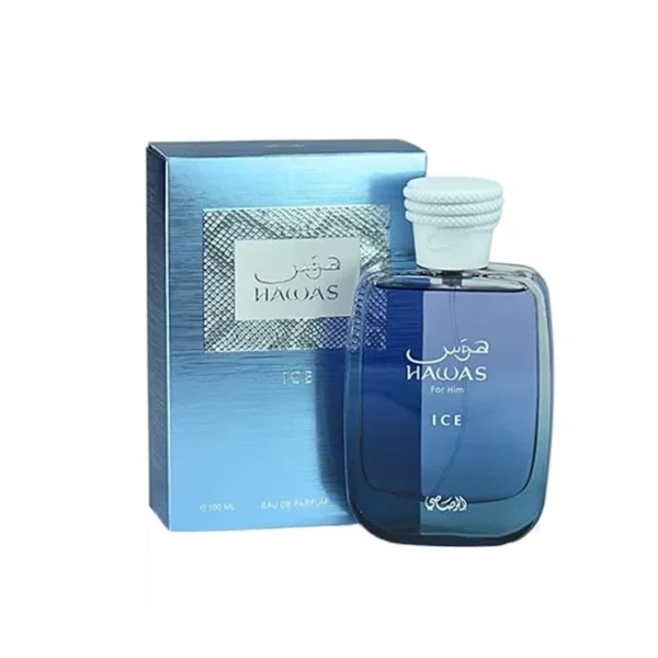 Hawas Ice by RASASI for Men Eau de Parfum, 100ml(3.4 Oz), Premium Arabian Fragrance deal Choice In Men Perfumes With A Bold And Long-Lasting Fragrance for Special Occasions & Everyday Elegance | Ideal Gift |