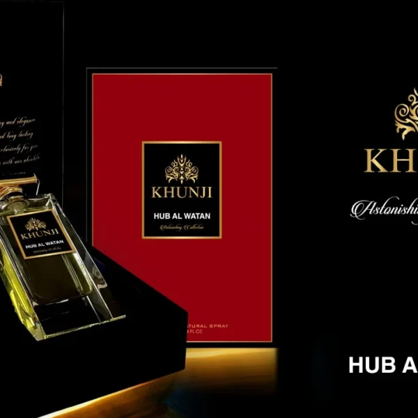 Hub AL Watan by Khunji Eau De Parfum for Unisex Astonishing Collection - Long Lasting Fragrance - Everyday Use - Travel Size - Ideal Gift - 100ml