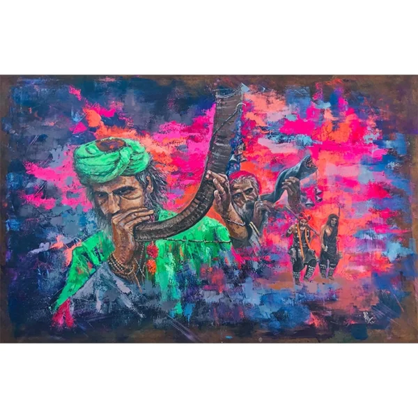 Rhythms Of The Desert – Tribal Echoes In Color, ARR 24 x 36 Inch